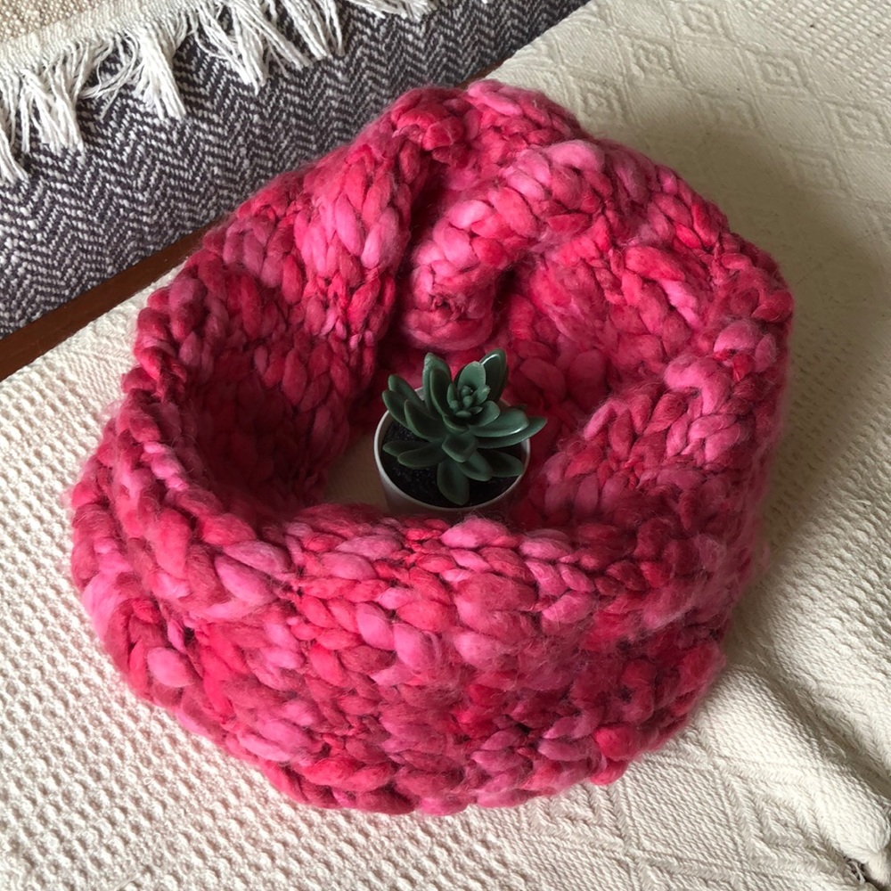 Loft pink scarf